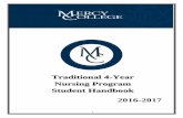 TTrraaddiittiioonnaall 44--YYeeaarr NNuurrssiinngg ... · PDF fileCommunication 16 Student ... Mercy College and Nursing Program policies outlined in this manual, ... CHEM 160/160A