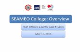 SEAMEO College: Overviewseameotropmednetwork.org/documents/tropmed_network/linkages... · Competitiveness towards an Integrated ASEAN Community. ... 5. supports the realization of