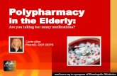 Polypharmacy - · PDF filePolypharmacy in the Elderly: ... Example Case Study, 65 year old male - Common 1. Tylenol PM 2 tablets by mouth at bedtime for insomnia (person chose this)