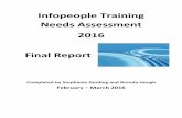 Infopeople Training Needs Assessment 2016 Final … Training Needs Assessment 2016 Final Report Completed by Stephanie Gerding and Brenda Hough February – March 2016
