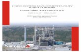 POWER SYSTEMS DEVELOPMENT FACILITY SUMMARY REPORT Library/Research/Coal/energy systems... · POWER SYSTEMS DEVELOPMENT FACILITY SUMMARY REPORT ... of the PSDF gasification process