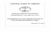 CENTRAL BANK OF LIBERIA - cbl.org.lr · PDF fileAbuse of Drug, Alcohol and Other Addictive Substance ­ ­ 15 ... offices and branches of a licensed bank in Liberia shall be deemed