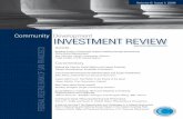 Community Development INVESTMENT REVIEW · PDF fileCommunity Development INVESTMENT REVIEW ... Georgette Wong emphasize the need for “leadership from all parts of the investment