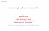 A macroscopic-scale wave-particle dualitycolloq/Talk2011_Couder/...Spatio-temporal diagrams of the vertical motion m =1.5g Bouncing at the forcing frequency m = 3g Period doubling