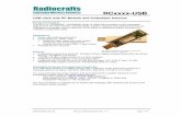 USB-stick with RF Module and Embedded Antenna 2015 Radiocrafts AS RCxxxx-USB Data Sheet (rev. 1.1) Page 1 of 7 Radiocrafts Embedded Wireless Solutions USB-stick with RF Module and