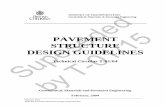 PAVEMENT STRUCTURE DESIGN GUIDELINES · PDF fileFebruary 2004 TC01-04_Pavement Structure Design   Page 4 Construction - Section 202 "GRANULAR SURFACING, BASE AND SUB - BASES"