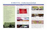 HETC Chronicle - Hooghly Engineering and Technology … training program on “Electrical Safety & Code of Practices” in NITTTR, Kolkata from 25th to th29 July, 2016.The training