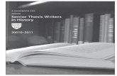 Senior Thesis Writers in History - Harvard Universityhwpi.harvard.edu/files/hwp/files/hist_thesis_handbook_2010-11_web.pdf · Timetable for Thesis Writers 2010-2011 o verview o ...