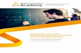Developing a new whole institutional approach to … a new whole institutional approach to teaching and learning enhancement A case study from Abertay University Dr Alastair Robertson,