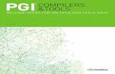 Release Notes for x86 CPUs and Tesla GPUs - · PDF fileChapter 1. What's New in PGI ... Added new fastmath routines for single precision scalar/vector sin/cos/tan for AVX2 and ...