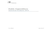 Public expenditure statistical analyses 2013 - gov.uk · PDF filePublic Expenditure Statistical Analyses 2013 ... users understand the information contained within the Public Expenditure