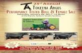 23rd Annual Tokeena angus P T B emale ale · PDF file23rd Annual 2 Tokeena Angus Sale We would like to dedicate this year’s sale to Dr. H. Lee Higdon, III We lost a dear friend this