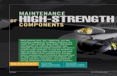 MAINTENANCE HIGH-STRENGTH - · PDF fileduring component maintenance and overhaul. ... Practices Manual (SOPM) ... degrade component durability. High-strength alloy steel components