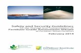 Safety and Security Guidelines - TFI · PDF fileSafety and Security Guidelines for the Storage and Transportation of February 2014 at Fertilizer Retail Facilities. ... 1.1.2 FGAN is