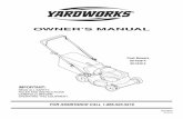 OWNER’S MANUAL - Canadian · PDF fileowner’s manual important: read all safety rules and instructions carefully before operating this equipment. 769-09474 10.31.13 push mowers