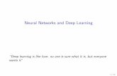 Neural Networks and Deep Learning - Stanford Universitystatweb.stanford.edu/~tibs/sta306bfiles/deep.pdf · Neural Networks and Deep Learning ... leading to so-called sparse coding