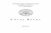 United States District Court Southern District of California · PDF fileUnited States District Court . Southern District . ... Civil Rule 5.1 Form; Paper; ... Civil Rule 47.1 Examination