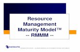 Resource Management Maturity Model™ -- RMMM Documents/PMO/PMO... · Level 1 Level 2 Level 3 Level 4 Level 5 ... S1 S2 E1 S3 E2 E3 At this level process maturity (assignment granularity)