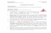 ANTINEOPLASTICS I - University of Minnesota Duluth · PDF fileMED 6510 Histopathology Antineoplastics I ... The vinca alkaloids ... What are the generic mechanisms for drug resistance