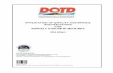 APPLICATION OF QUALITY ASSURANCE SPECIFICATIONS · PDF fileApplication of Quality Assurance Specifications for Asphalt Concrete ... 1000-ton Sublots; ... APPLICATION OF QUALITY ASSURANCE
