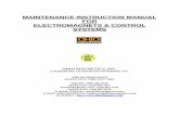 MAINTENANCE INSTRUCTION MANUAL FOR ELECTROMAGNETS ... · PDF fileMAINTENANCE INSTRUCTION MANUAL FOR ELECTROMAGNETS & CONTROL SYSTEMS OHIO MAGNETICS, ... Troubleshooting ... BBU. The