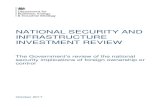 National Security and Infrastructure Investment Review · PDF fileNational Security and Infrastructure Investment Review . Foreword from the Secretary of State for Business, Energy