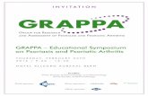 graPPa – educational symposium on Psoriasis and Psoriatic ... · PDF fileof psoriasis and psoriatic arthritis as well as workshops with live demonstrations on ... m e n d t r a s