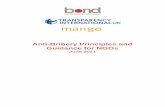 ANTI-BRIBERY PRINCIPLES & GUIDANCE FOR NGOs - · PDF file©Bond Anti-Bribery Principles and Guidance for NGOs 2 TABLE OF CONTENTS 1 INTRODUCTION 3 2 ACKNOWLEDGEMENTS 3 3 THE NGO PRINCIPLES