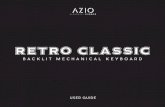 AZIO RETRO CLASSIC - Aziocorp.com for composing literary ... The AZIO RETRO CLASSIC is a mechanical keyboard with unique features ... Anslut tangentbordet till en tillgänglig USB-port