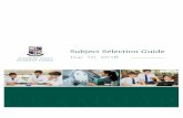 Subject Selection Guide - Sunshine Coast Grammar School · PDF filePERFORMING ARTS ... Year 10 2018 Subject Selection Guide 3 ... strongly advised to carefully read each subject synopsis