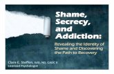Revealing the Identity of Shame and Discovering the Path ... · PDF fileShame, Secrecy, and Addiction: Clare E. Steffen, EdD, ND, CADC II Licensed Psychologist Revealing the Identity