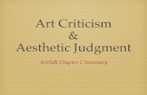 Art Criticism - Computer Art 1lthscomputerart.weebly.com/uploads/9/8/2/3/9823286/arttalkchapter2... · Learn the purpose of art criticism. Analyze artworks using the steps of art