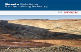 Solutions for the mining industry - Bosch Global and controllability for your conveyor, ... Belt conveyors Bosch: Solutions for the mining industry | 7. Clamp down on ﬁ res and facilitate