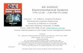 EE 410/510: Electromechanical SystemsElectromechanical Systems 410... · EE 410/510: Electromechanical SystemsElectromechanical Systems ... Electric Machinery Fundamentals, ... A.E.