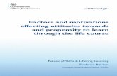 FActors and motivations affecting attitudes towards and ... · PDF fileFactors and motivations affecting attitudes towards and propensity to learn through the life course Contents