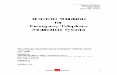 Minimum Standards for Emergency Telephone … Minimum Standards for Emergency Telephone Notification Systems NENA 56-003 June 12, 2004, Original 3 ACKNOWLEDGEMENTS This document has