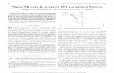 286 IEEE ANTENNAS AND WIRELESS … Monopole Antenna with...286 IEEE ANTENNAS AND WIRELESS PROPAGATION LETTERS, VOL. 5, 2006 Planar Monopole Antenna With Attached Sleeves V. Zachou,