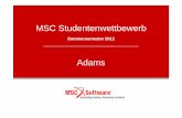 MSC Studentenwettbewerbweb.mscsoftware.com/.../Resources/contest-adams_0.pdf• Tips before you start. While working on this exercise, notice: – The use of the right mouse button