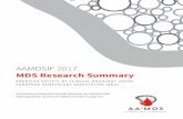 MDS Research Summary - MDS Foundation society of clinical oncology ... aamdsif mds research summary i asco/eha 2017 aplastic anemia and mds international ... aamdsif medical advisory