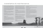Installation & maintenance -   · PDF fileInstallation & maintenance ... tumble-driers and ovens ... A good quality jig-saw with a sharp blade can be used for cut-outs