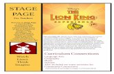 Stage Page - Arts Educationtnartseducation.org/wp-content/uploads/2015/12/The-Lion-King.pdf · Welcome to Stage Page, a reproducable ... Are for your use in class either before or