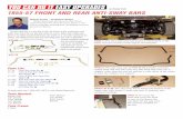 1955-57 FRONT AND REAR ANTI-SWAY BARS - … FRONT AND REAR...1955-57 FRONT AND REAR ANTI-SWAY BARS ... On our project car, the lower control arms are in the stock location so the lower