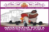 NAVAGRAHA POOJA - Hindu Temple of Greater Cincinnaticincinnatitemple.com/articles/navagrahapuja.pdf · performing the Navagraha Pooja, ... Tejananda Acharya or a temple assistant.