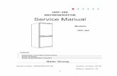 HRF-388 REFRIGERATOR Service Manual - … manual... · HRF-388 REFRIGERATOR Service Manual ... 2-state 3-way solenoid valve and a capillary to a single system. ... control board directly