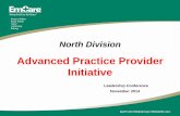 Advanced Practice Provider Initiative - EmCare · PDF file · 2017-07-19master’s-level programs will evolve to a Doctorate of Nursing Practice ... certifying education exam, document