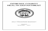 GENESEE COUNTY HEALTH · PDF fileThe Genesee County Health Department now has an updated ... market the website and Facebook page were secured by ... the addition of such programming