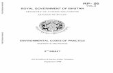 ROYAL GOVERNMENT OF BHUTAN - Documents & … GOVERNMENT OF BHUTAN MINISTRY OF COMMUNICATIONS DIVISION OF ROADS ENVIRONMENTAL CODES OF PRACTICE HIGHWAYS AND ROADS 2nd DRAFT Urs Schaffner