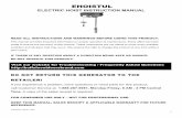 ELECTRIC HOIST INSTRUCTION MANUAL - Buffalo … Electric Hoist 1 EHOISTUL ELECTRIC HOIST INSTRUCTION MANUAL READ ALL INSTRUCTIONS AND WARNINGS BEFORE USING THIS PRODUCT. This manual