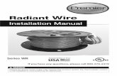 Radiant Wire - Costco · PDF filedown a layer of thin-set, ... Embedded in polymer-modified cement based ... • Drill with 1/2" and 3/4" bits • Hammer and chisel
