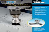 Carbide Tipped Hole Cutters -  · PDF fileBecker Place, Sycamore, IL 60178, ... carbide tips. The innovative design includes the exclusive ... Replacement Tip, 7